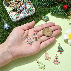 40Pcs 8 Styles Christmas Theme Alloy Pendant&nbsp;FIND-CJ0002-32