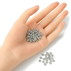 Alloy Daisy Spacer Beads&nbsp;PALLOY-YW0001-80