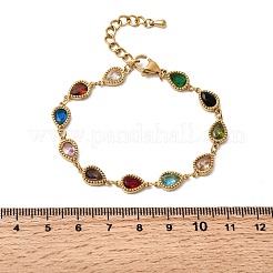 304 Stainless Steel Link Chain Bracelets for Women&nbsp;BJEW-A093-01A-G