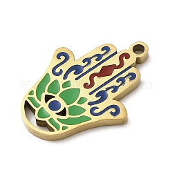 304 Stainless Steel Enamel Pendants&nbsp;STAS-I336-27G