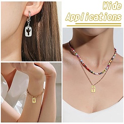 6Pcs 2 Colors Brass Micro Pave Cubic Zirconia Pendants&nbsp;KK-CJ0003-22