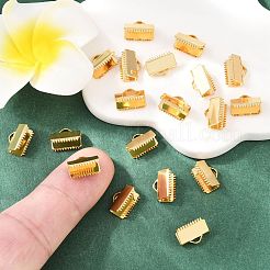 SHEGRACE Brass Ribbon Crimp Ends&nbsp;XGR0060G-59G