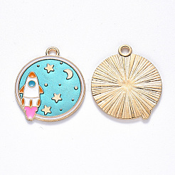 Alloy Enamel Pendants&nbsp;X-ENAM-N054-003