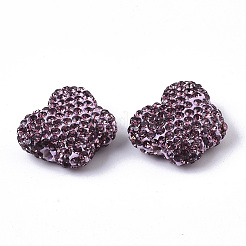 Handmade Polymer Clay Rhinestone Beads&nbsp;RB-T017-09D