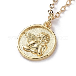 Brass Pendant Necklaces&nbsp;NJEW-JN02679-03