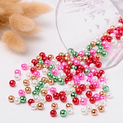 Christmas Mix Pearlized Glass Pearl Beads&nbsp;HY-X006-6mm-05