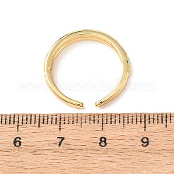 Brass Enamel Cuff Open Rings&nbsp;RJEW-P183-08G-M