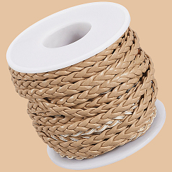 10M Flat Braided Imitation Leather Cords&nbsp;LC-CL0001-04C
