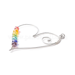 Electroplate Glass Beaded Big Pendants&nbsp;PALLOY-JF01591