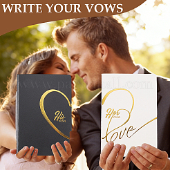 2Pcs Paper Wedding Speech Book&nbsp;OFST-CP0001-21
