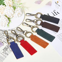 6Pcs 6 Colors Alloy Keychain&nbsp;HJEW-GL0001-18