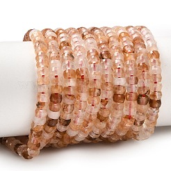 Natural Hematoid Quartz/Ferruginous Quartz Heishi Beads Strands&nbsp;G-A299-A19-01