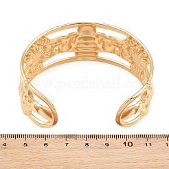 Summer Beach 304 Stainless Steel Open Cuff Bangles for Women&nbsp;SA-CBA9AC8-02C-G