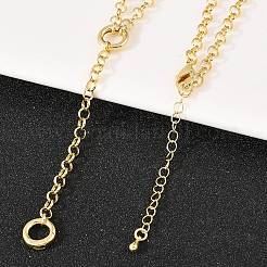 Brass Rolo Chain Y Lariat Necklaces&nbsp;NJEW-H087-04G