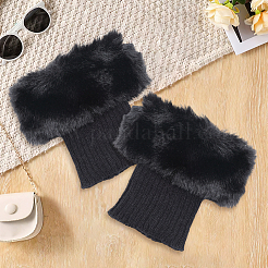 Acrylic Fiber Woolen Yarn Socks Leg Cover&nbsp;AJEW-WH20018-149B