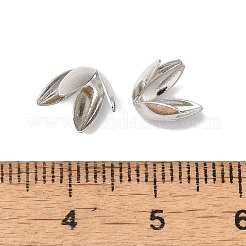 Rack Plating Brass Flower Bead Caps&nbsp;KK-K381-06A-P