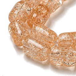 Transparent Crackle Glass Beads Strands&nbsp;X-GLAA-NH0001-04B