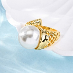 Brass Finger Rings for Women&nbsp;RJEW-Q009-01G