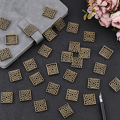 30Pcs Tibetan Style Alloy Notebook Buckles&nbsp;AJEW-CP0011-72