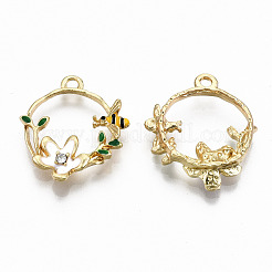 Alloy Enamel Pendants&nbsp;ENAM-S126-002-RS