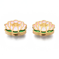 Rack Plating Alloy Enamel Beads&nbsp;ENAM-N056-030