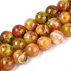 Dyed Natural Agate Beads Strands&nbsp;G-T142-04
