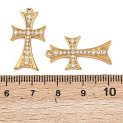 304 Stainless Steel Micro Pave Cubic Zirconia Pendants&nbsp;STAS-A132-04A-G