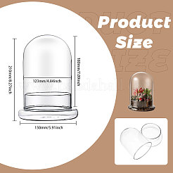 Glass Dome Cover&nbsp;DIY-WH0504-318