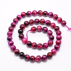 Natural Tiger Eye Beads Strands&nbsp;G-G544-10mm-02