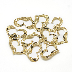Brass Wavy Pendants&nbsp;KK-T032-130G