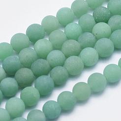 Natural Green Aventurine Beads Strands&nbsp;G-G748-08-8mm