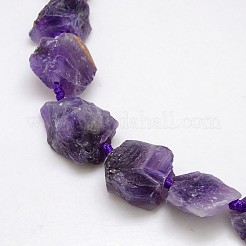 Natural Gemstone Amethyst Beads Strands&nbsp;G-L159-B-06C
