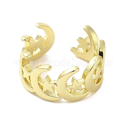 Rack Plating Brass Finger Ring&nbsp;RJEW-C072-13G