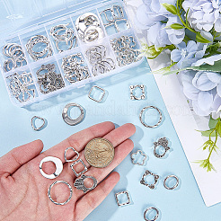 100Pcs 10 Styles Tibetan Style Alloy Bead Frames Sets&nbsp;TIBE-SP0001-16B