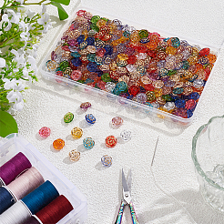 360Pcs 12 Colors Acrylic & Resin Buttons&nbsp;DIY-ME0001-75