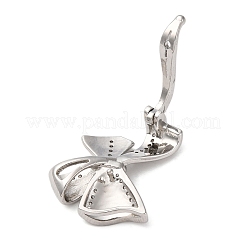 Brass Micro Pave Cubic Zirconia Pendant Bails&nbsp;KK-D378-16P