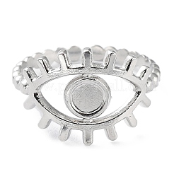 Non-Tarnish 304 Stainless Steel Open Cuff Ring Components&nbsp;X-STAS-F301-01P