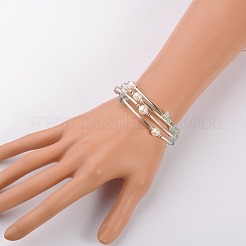 Gemstone Chip Warp Bracelets&nbsp;BJEW-JB01518