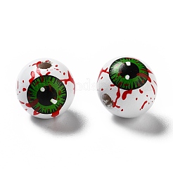 Halloween Spray Painted Wood Beads&nbsp;WOOD-C002-07