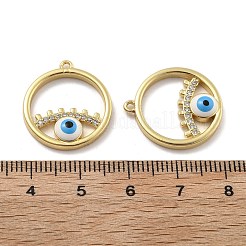 Brass Micro Pave Cubic Zirconia Pendants&nbsp;KK-U060-07G-02