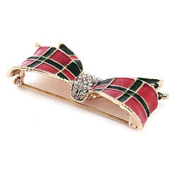 Zinc Alloy Crystal Rhinestone Bowknot Brooches&nbsp;JEWB-I031-01A