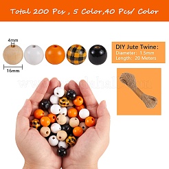 200Pcs Wooden Beads&nbsp;DIY-SZ0003-33B