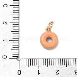 Spray Painted Brass Charms&nbsp;KK-CBAEB58-03B