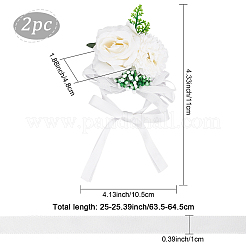 2PCS Silk Wrist Corsage&nbsp;AJEW-CP0001-51B