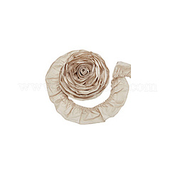Cotton Pleated Lace Trim Ribbon&nbsp;OCOR-WH0097-25A