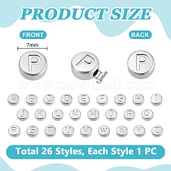 26Pcs 26 Styles Stainless Steel Beads&nbsp;STAS-PH0006-99P