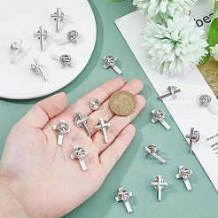 24Pcs Religion Corss Alloy Brooch&nbsp;JEWB-FH0001-62