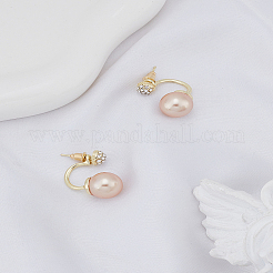 1 Pair Alloy Rhinestone Stud Earrings&nbsp;EJEW-LP0009-11
