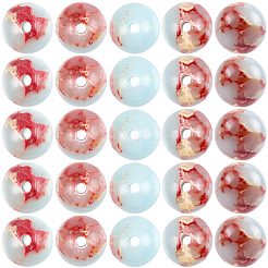 100Pcs Synthetic Aqua Terra Jasper Beads&nbsp;G-SP0001-34