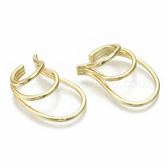Brass Cuff Earrings&nbsp;EJEW-S201-204G-NF